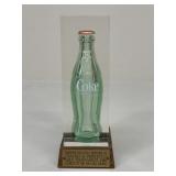 Commemorative Coca-Cola Bottle Encased In Resin