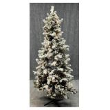 7.5 ft Pre Lit Vermont Flocked Tree