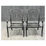 Pair of Metal Patio Chairs