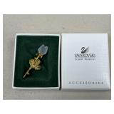 Swarovski Rose Brooch