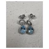 Sterling Silver Earrings w/ Stones
