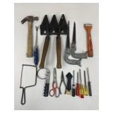 Vintage Tools -  Saws, Hammer, Screwdrivers +