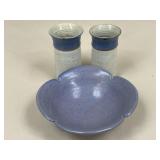 Handmade Pottery Bowl & Vases