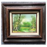 Original Painting on Canvas Signed Almon
