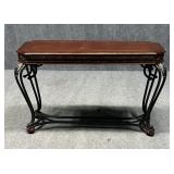 Wood & Metal Sofa Table