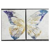 'Butterfly' Enhanced Print on Canvas 2/PC