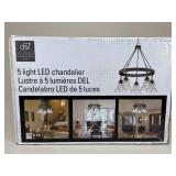 DSI 5-Light LED Chandelier  - NIB