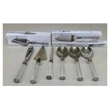 Glass & Fifth Avenue Crystal Serving Utensils|9 pc