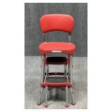 Cosco Red Counter Chair & Step Stool