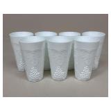 Milk Glass Tumblers|17 pc
