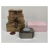 Jewelry/Keepsake Boxes|5 pc
