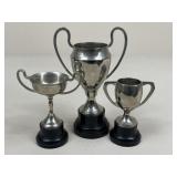Metal Trophy w/ Resin Base / 3 pc