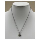 Sterling Silver Necklace w/ Heart Pendant