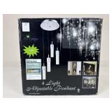 LED 4-Light Adjustable Pendant Fixture - NIB