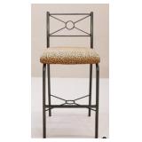 Bar Height Barstool w/ Animal Print Seat