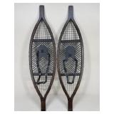 Pair Of Wooden Snowshoes