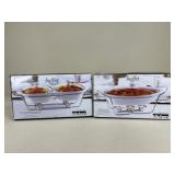 Circleware Kitchen Buffet Dishes / 2 pc NIP