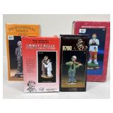 Emmett Kelly Ceramic Clown Figures|4 pc