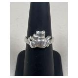 Sz 5.5 Sterling Silver Cat Ring