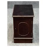 End Table with Single Door and Pull Out Tray