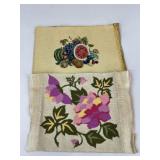 Needlepoint On Canvas / 2 pc