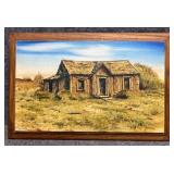 'Benton Shack' Original Painting on Wood by D.Iman