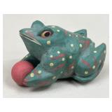 Painted Wooden Frog