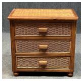 Woven 3 Drawer Chest