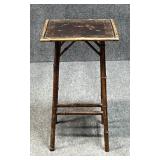 Bamboo Side Table w / Painted Top