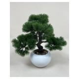 Faux Bonsai Tree In Ceramic Pot