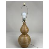 Cane Wrapped Lamp