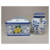 Inspirado Ceramic Bread Box & Canister