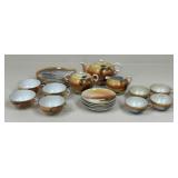 Hand Painted Japanese Tea & Snack Set