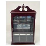 Mirror Back Hanging Display Cabinet