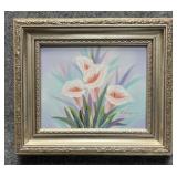 Original Painting on Canvas Signed Rose