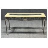 Console Table w/ Glass Inset