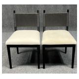 Pair of Chairus Dining Chairs w / Wicker Back