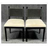 Pair of Chairus Dining Chairs w / Wicker Back