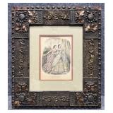 "Le Follet" Vintage Print in Vintage Frame