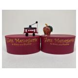 Fitz & Floyd Glass Menagerie Figures|2 pc