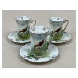RS Prussia Cup & Saucers / 3 sets