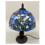 Lamp w/ Stained Glass Shade