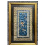 Asian Silk Embroidery Panel