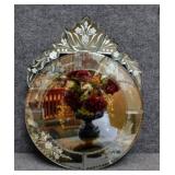 Ornate Etched Wall Mirror