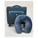 Mia Toro Rolling Suitcase & Travel Pillow