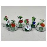 Art Glass Insects & Birds / 6 pc