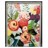 Floral Print on Canvas