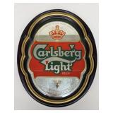 Vintage 1988 Carlsberg Light Beer Bar Mirror