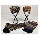 Beaiga Kente Kufi Hats & Scarves|4 pc