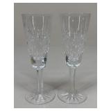 Pair Of Waterford Ashling Champagne Flutes